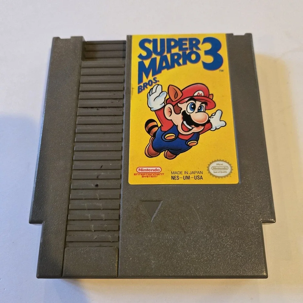 Super Mario Bros 3 (Nintendo NES,‎ 1990) Cartridge Only Nes-um-usa Rare Glitch